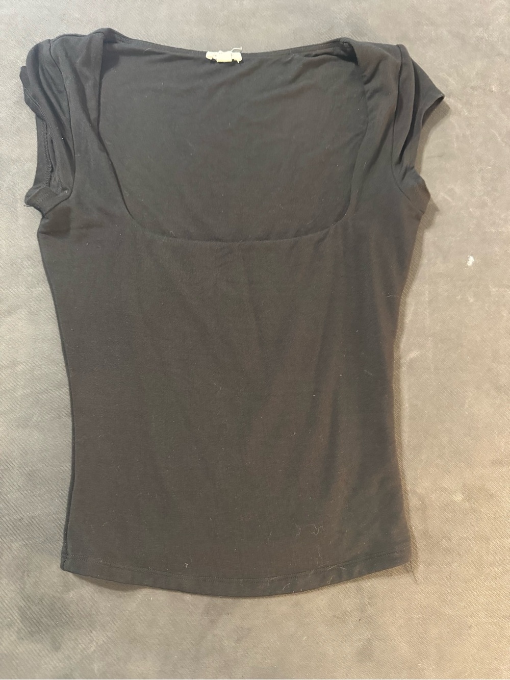 Garage Black Scoop Neck Tank Top